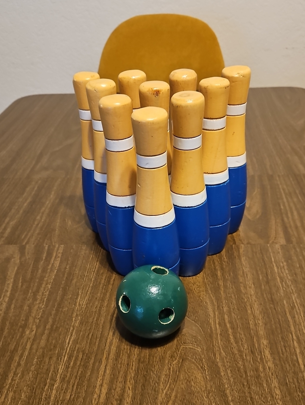 Mini Wood Bowling Set